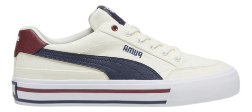 Tenis Puma Hombre Caballero Casual Court Classic Vulc Blanco