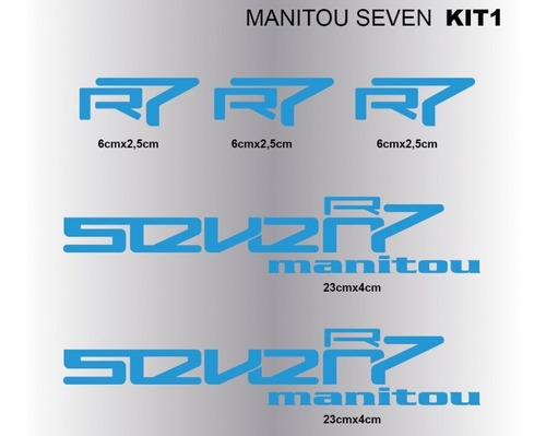 Manitou Seven Kit 1. Sticker Para Horquilla De Bici 