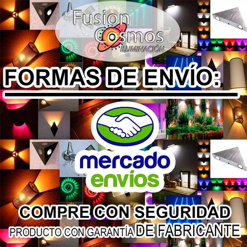 Imagen 10 de 10 de Difusor Aplique Bidireccional Efecto Rayo X Luz Indirecta X4
