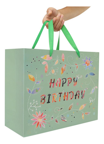 Juego De Bolsa De Regalo De Cumpleaños Grande De 13 Pulgadas