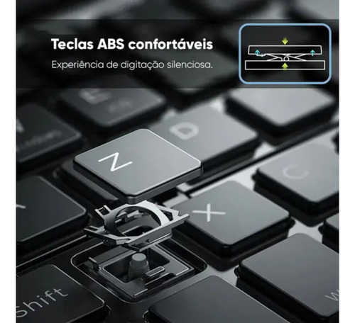 Magic Keyboard Bluetooth Teclado Magico Dobravel Universal