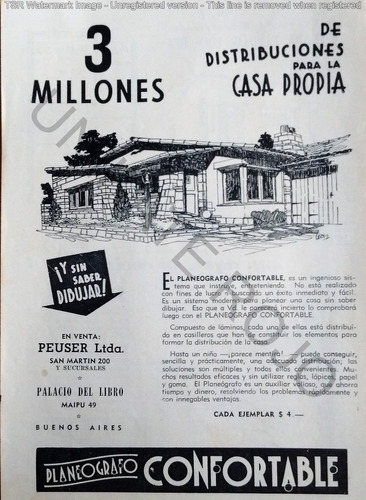 Antigua Publicidad Clipping Casa Arquitecto Cocina Orbis '48