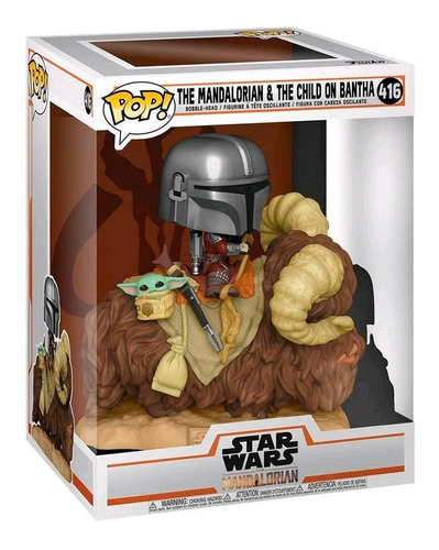 Funko Pop. El Mandaloriano & The Child On Bantha. 416