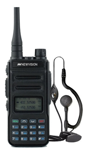 Imagen 1 de 10 de Handy Radio Walkie Talkie Newvision Bibanda 8w Vhf Uhf