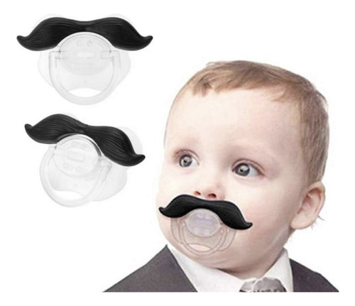 Chupon Bigote De Silicona Libre De Bpa