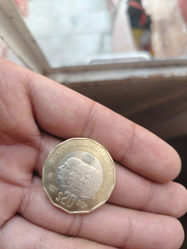 Se Vende Moneda De 20 Pesos Con Numeración 1821 Y 2021