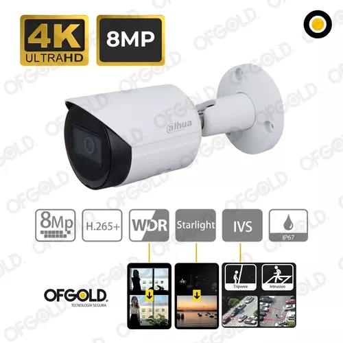 Camara de Seguridad Ip Poe Interior Full HD 1080P Kit 6 Disco 2TB WD  Purpura