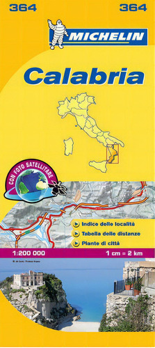 Mapa Local Calabria, De Michelin. Editorial Michelin España Portugal S.a. En Italiano