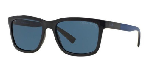 Oculos Sol Armani Exchange Ax4045sl 817780 Azul Lente Azul