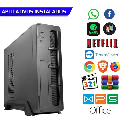 Imagem 2 de 5 de Computador Fácil Slim Intel Core I5 3.20 Ghz 8gb Ssd 240gb
