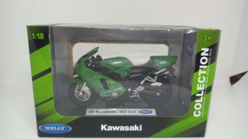 Kawasaki Ninja Zr-12r   Welly 1:18 9660