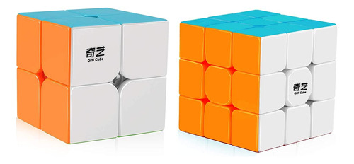 Coogam Qiyi Speed Cube Bundle 2x2 3x3 Juego De Cubos Mágic.