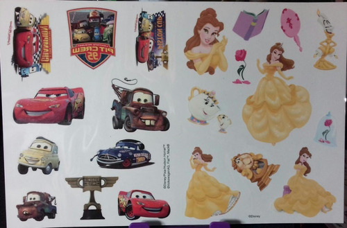 Tatuajes Disney, Princesas Y Cars- Temporales-falsos 