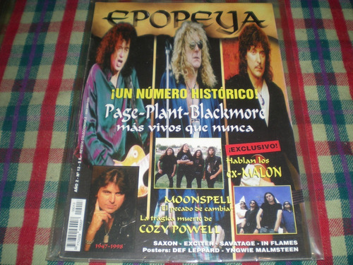 Revista Epopeya Tapa Page Plant Blackmore Año 1 Nro 12 C 56