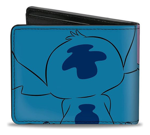 Cartera Stitch Disney Lilo Y Stitch Original Unisex Azul Acero