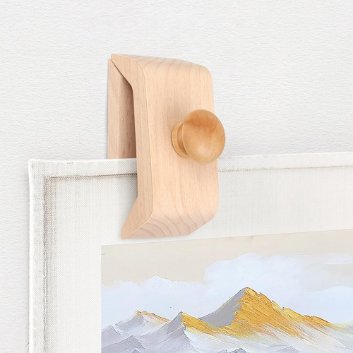 4 Pieza Tapiz Agarre Fuerte Para Colgar Clips Madera Colcha