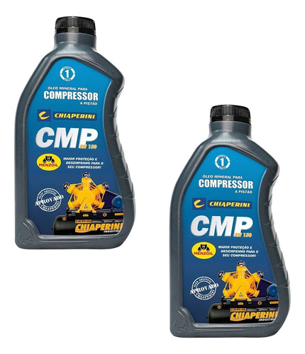 Kit Com 2 Óleos P/compressor De Pistão 1 Litro - Chiaperini