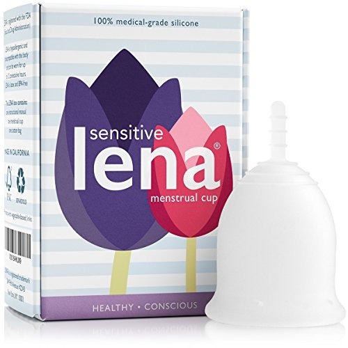 Lena Sensibles Copa Menstrual - Grande - Claro - Flujo Pesa