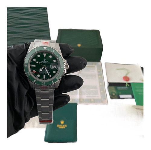 Compatible Con: Reloj Rolex Submariner Hulk 41mm Verde (Reacondicionado)