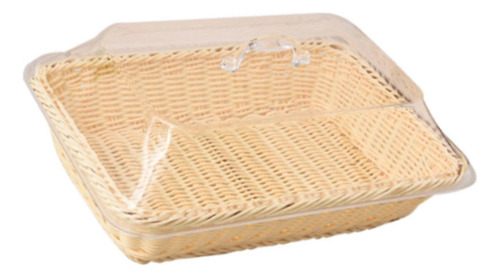 Cesta De Pan De Ratán Sintético Con 45cm X 35cm X 15cm