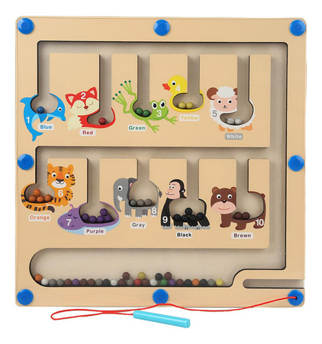 / Laberinto De Madera, Juego De Rompecabezas, Tablero Para