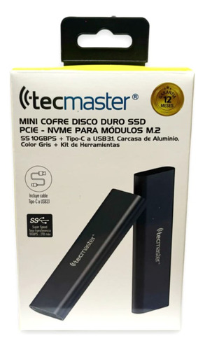 Mini Cofre Ssd Pci-e Hasta 2tb Tecmaster