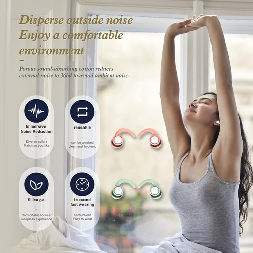 Tapones Reutilizables Para Dormir De Silicona Con Cancelació