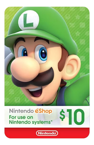 Nintendo Eshop Gift Card $10 | Tarjeta Regalo | Eshop Usa