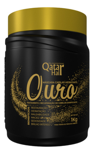 Máscara Capilar De Ouro Qatar Hair Hidratação Profunda