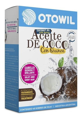 Imagen 4 de 10 de Protector Termico Aceite De Coco C/ Quinoa Caja X48uni.