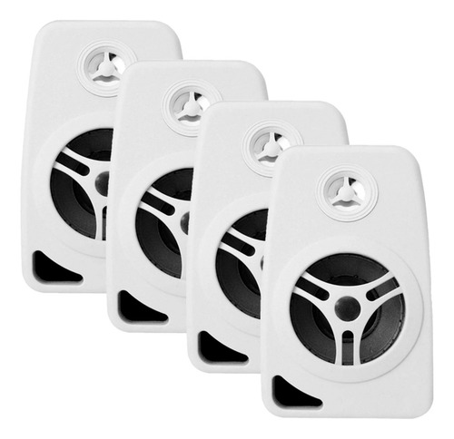 4 Caixas Acusticas Ambiente Leson 4 70w 8 Ohms Branca