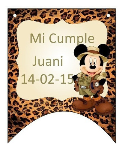 Kit Imprimible Para Tu Fiesta De Mickey Mouse Safari