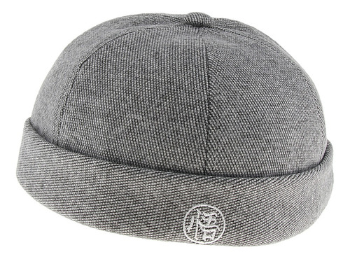 Gorro Docker De Fieltro De Lana Ajustable Para Hombre, Color
