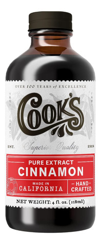Cook's, Extracto De Canela Puro, Aceite De Canela Totalmente