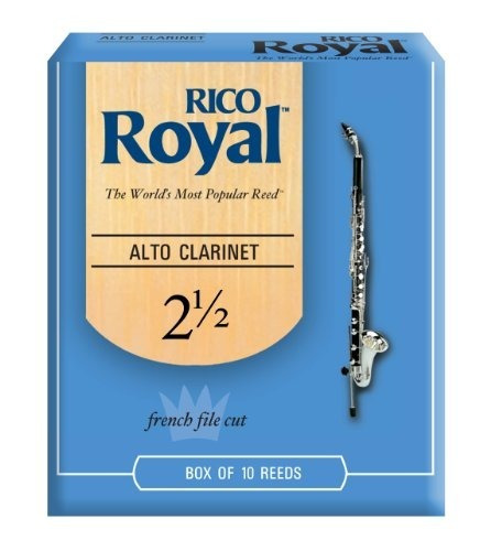 Cañas Para Clarinete Alto Rico Royal #2,5, 10 Unidades