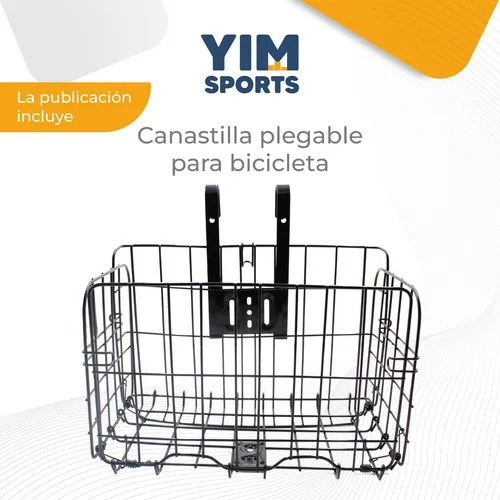Canasta Plegable De Acero Reforzado Para Bicicleta Transport