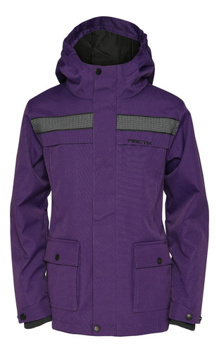 Arctix Kids Tundra Jr. Chaqueta Aislada, Color Uva, Grande