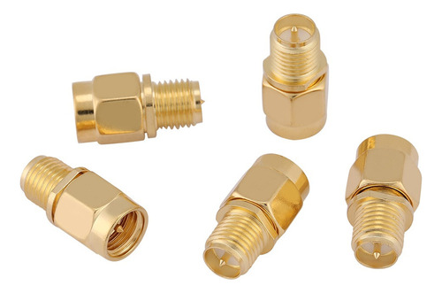 Adaptador Coaxial Rf Sma Macho A Rp-sma Hembra De 5 Unidades