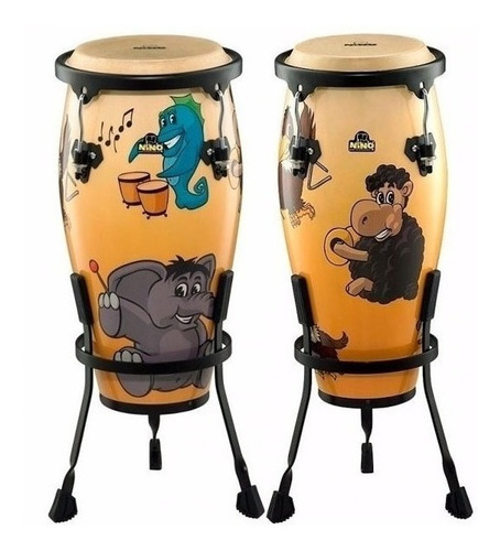 Meinl Nino089mz Set De Congas De Madera 8 + 9 Para Niños 