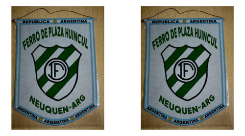 Banderin Grande 40cm Ferro Plaza Huincul Neuquen