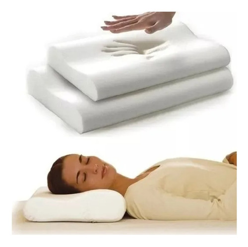 Almohada Viscoelastica Con Memoria Cervical