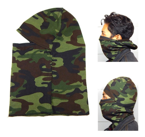 Balaclava Tactico Militar Policia Pasa Montaña Woodland Camo