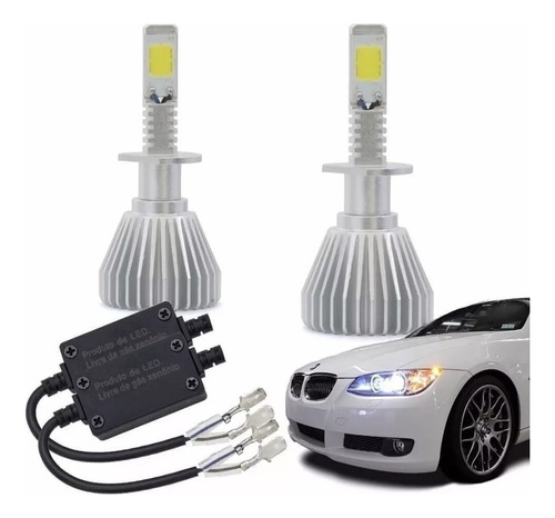 Par Lampadas Super Led Auto Multilaser H3 6200k Carro Milha