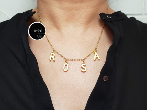 Collar Con Nombre De 4 Letras