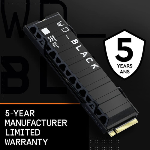 Imagen 4 de 8 de Ssd Interno Wd Black Sn850 500gb Nvme Pci Gen4 Con Disipador