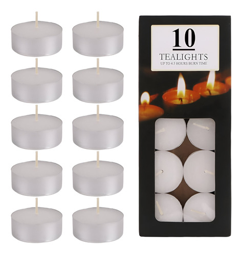 Set Velas Para Hornito X10 Sin Perfume- Tienda Que Regalo