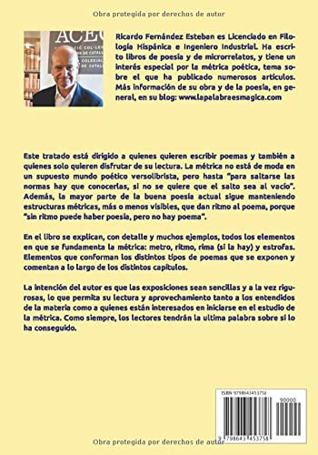 Libro : Metrica Poetica Del Español - Fernandez...