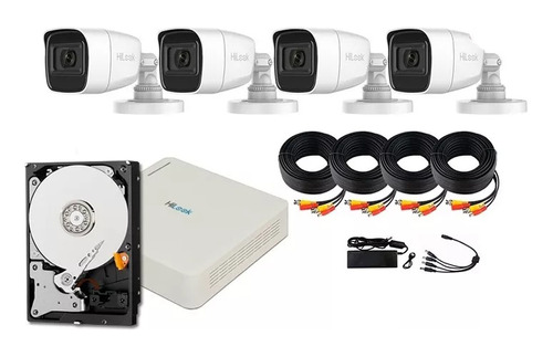 Kit Videovigilancia Turbohd 4 Camaras 1080p Dvr Microfono