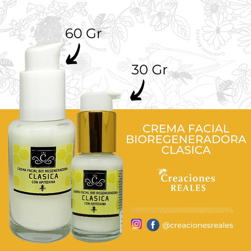 Imagen 2 de 2 de Crema Facial Bio Regeneradora Hidratante 30g