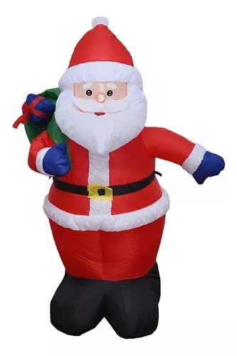 Papai Noel animado com iluminação elétrica de 20,1 voando ao
